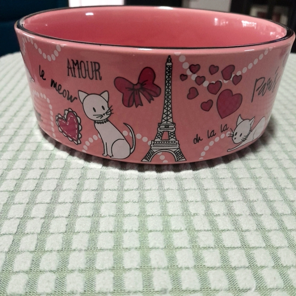 Whisker City Paris Cat Bowl